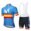 Set Fietsshirt + Korte Koersbroek 2020 Movistar Team N003